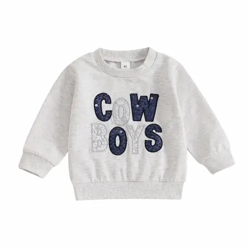 YINGISFITM Toddler Baby Girl Boy Sweatshirt Long Sleeve Shirt Crewneck Pullover Sweater Fall Winter Clothes Outfit - 1