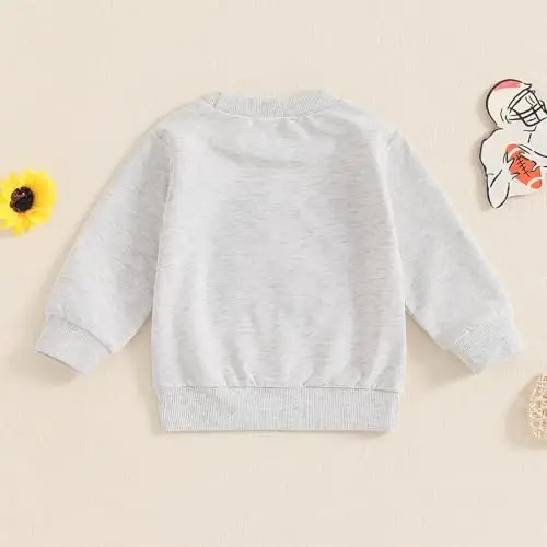 YINGISFITM Toddler Baby Girl Boy Sweatshirt Long Sleeve Shirt Crewneck Pullover Sweater Fall Winter Clothes Outfit - 4