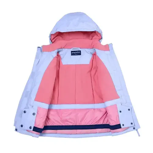 YINGJIELIDE Girl's Waterproof Ski Jacket,Kids Outdoor Snowboarding windproof Jacket,Fleece Lined Hooded,Warm Winter Snow Coat - 6