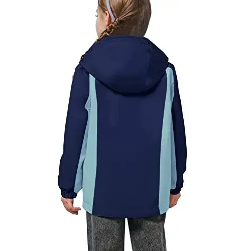 YINGJIELIDE Girl's Waterproof Ski Jacket,Kids Outdoor Snowboarding windproof Jacket,Fleece Lined Hooded,Warm Winter Snow Coat - 3