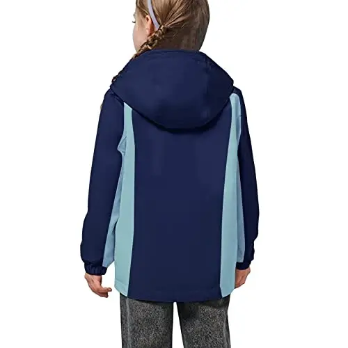 YINGJIELIDE Girl's Waterproof Ski Jacket,Kids Outdoor Snowboarding windproof Jacket,Fleece Lined Hooded,Warm Winter Snow Coat - 3