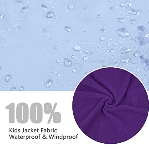 YINGJIELIDE Girl's Waterproof Ski Jacket,Kids Outdoor Snowboarding windproof Jacket,Fleece Lined Hooded,Warm Winter Snow Coat - 6