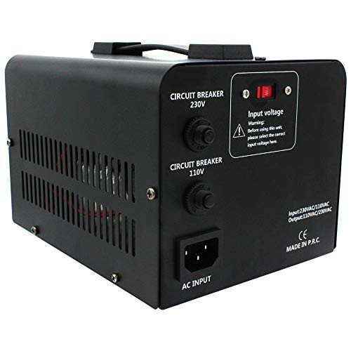 Yinleader 1000W Voltage Converter Transformer(110V to 220V OR 220V to 110V) 1000 Watt Step Up/Down Converter 110/120 Volt - 220/240 Volt w/US Power Cord,Circuit Breaker Protection (VTUS-1000) - 12