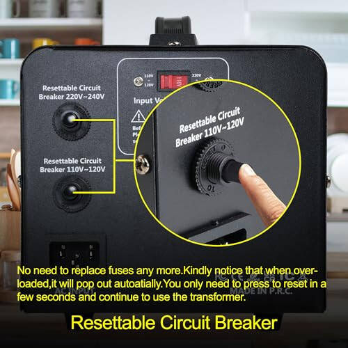 Yinleader 1000W Voltage Converter Transformer(110V to 220V OR 220V to 110V) 1000 Watt Step Up/Down Converter 110/120 Volt - 220/240 Volt w/US Power Cord,Circuit Breaker Protection (VTUS-1000) - 6
