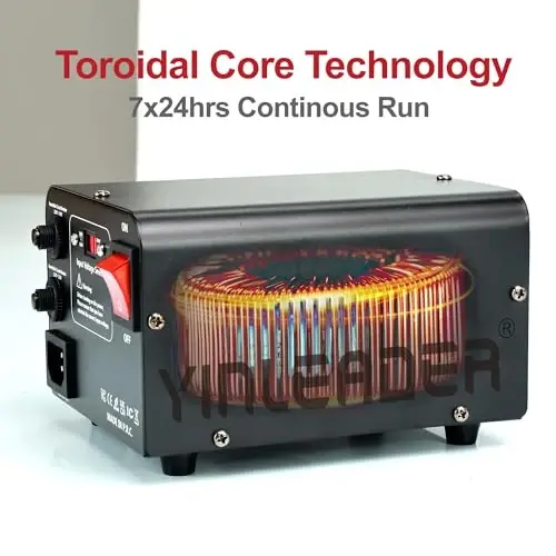 Yinleader 800W Voltage Converter Step Up 110V-120V to 220V-240V & Step Down 220V-240V to 110V-120V Power Transformer w/US Power Cord,Circuit Breaker Protection (VTUS-800) - 6