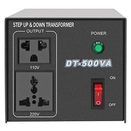 Yinleader Step Up & Step Down Voltage Transformer Power Converter with US Power Cord,Convert 110V to 220V OR 220V to 110V w/US Power Cord,Circuit Breaker Protection use in Your Countries (500W) - 1