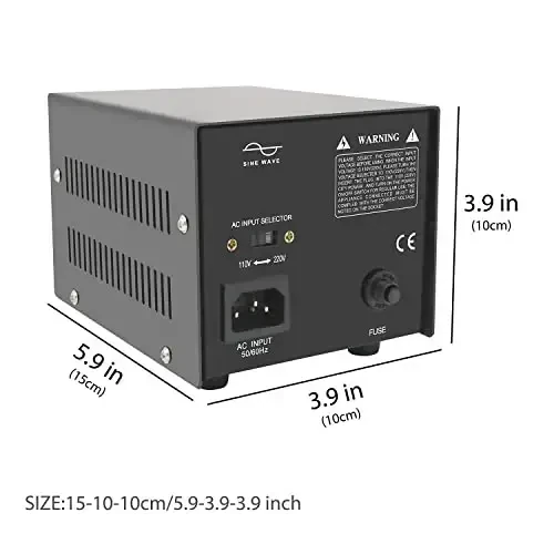 Yinleader Step Up & Step Down Voltage Transformer Power Converter with US Power Cord,Convert 110V to 220V OR 220V to 110V w/US Power Cord,Circuit Breaker Protection use in Your Countries (500W) - 6