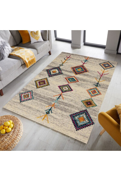 Yiqilmaydigan Taglikli Yuvish Mumkin Dekorativ Raqamli Bosma Gilam - MODERN TEKSTIL