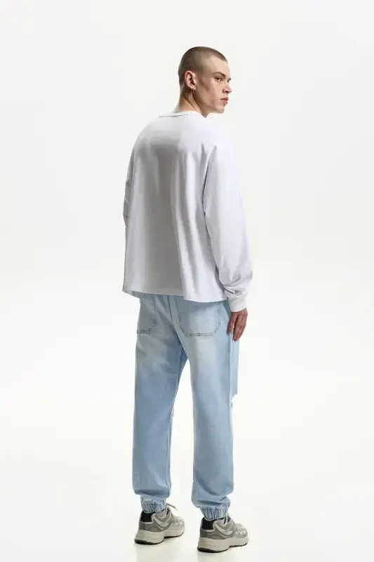 Yirtiq jogger jin - 4