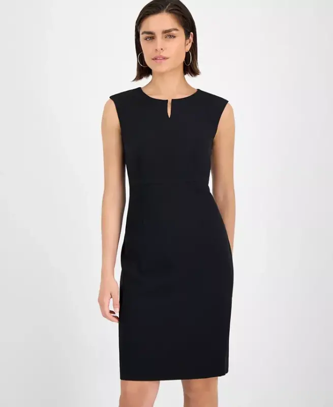 Women's Sleeveless Sheath Dress - Black - 2