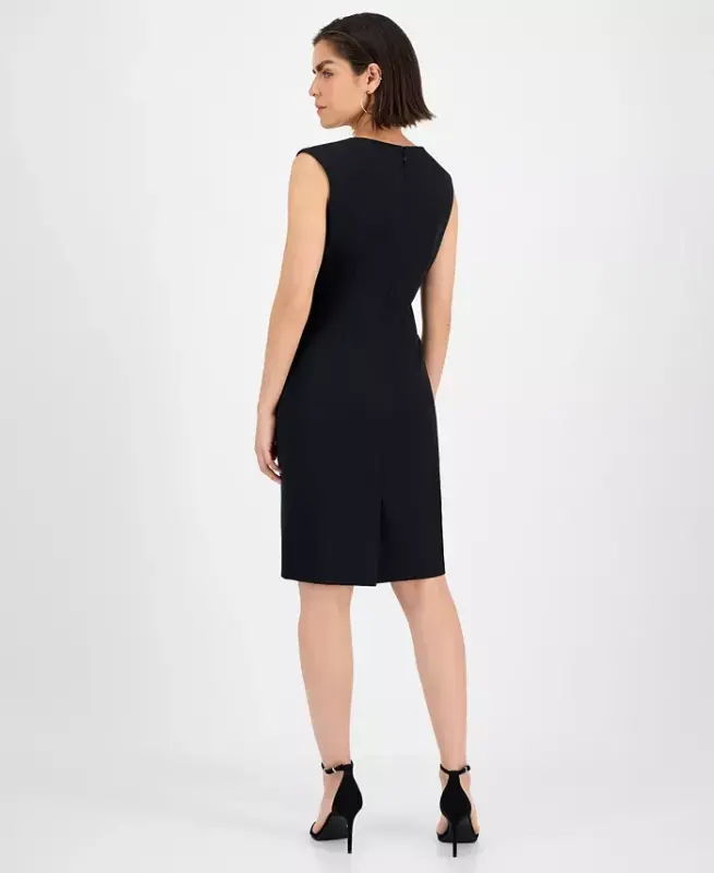 Women's Sleeveless Sheath Dress - Black - 5