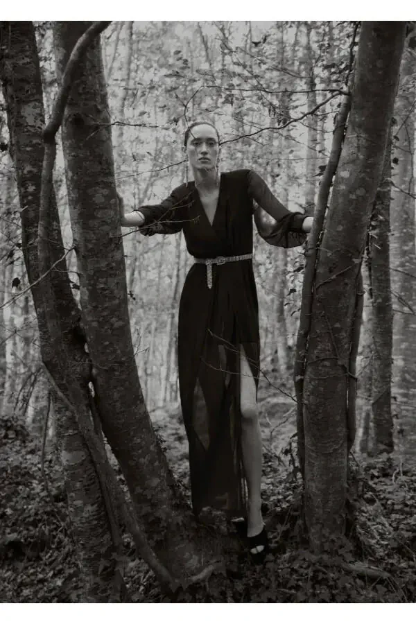 Yirtqichli shifon kiyim - 5