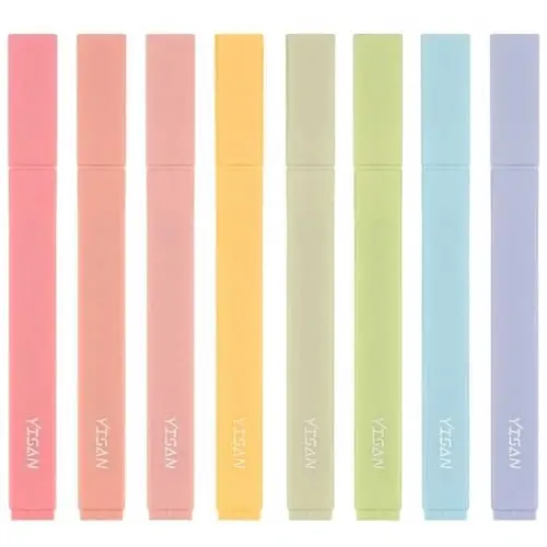 YISAN Highlighters Pastel, Bible Highlighter Pens No Bleed, Soft Tip, Assorted Colors, Journal Pens, Aesthetic, 70948 - 5