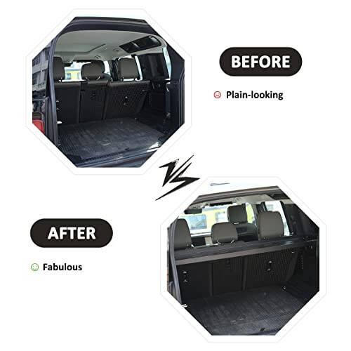 YIWANG Qora Alyuminiy Qotishma Avtomobil Magistral Saqlash Savati Tartibga Solishchi Land Rover Defender 110 2020-2022 Avto Aksessuarlar (Avtomobil Magistral Qavatli Raf) - 2