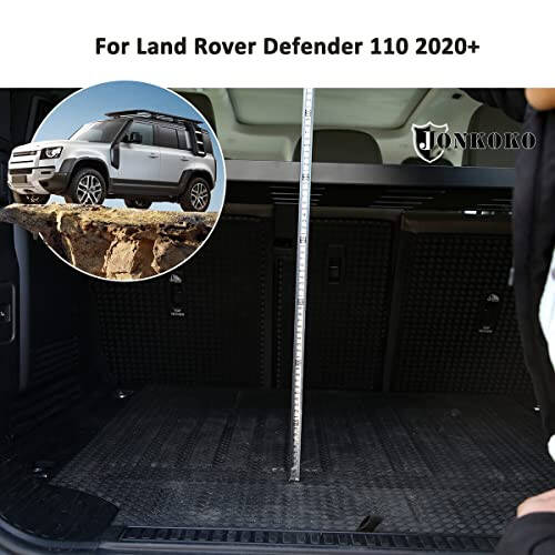 YIWANG Qora Alyuminiy Qotishma Avtomobil Magistral Saqlash Savati Tartibga Solishchi Land Rover Defender 110 2020-2022 Avto Aksessuarlar (Avtomobil Magistral Qavatli Raf) - 4