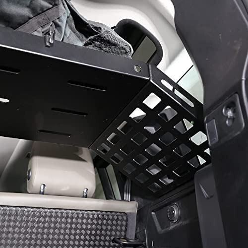 YIWANG Qora Alyuminiy Qotishmasi Avtomobil Bagaj Saqlash Savati Tartibga Solgich Land Rover Defender 110 2020-2022 Avto Aksessuarlari (Bagaj Yük Saqlash Tashuvchisi) - 5