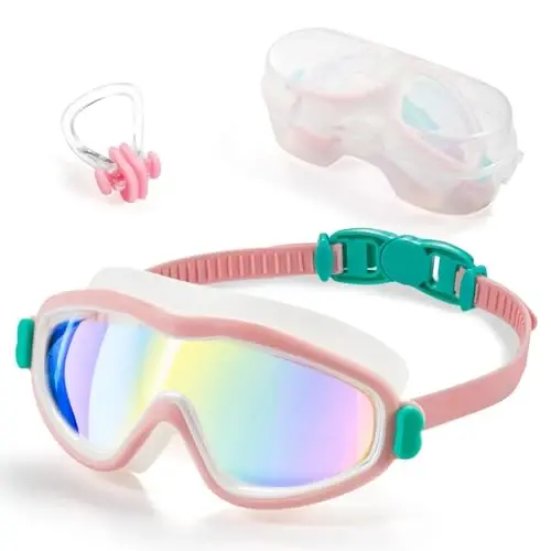 YLYUELANG Swim Goggles for Adult, No Leaking Anti-Fog UV Protection Swimming Goggles,180° Wide View Clear Vision Pool Goggles - 6