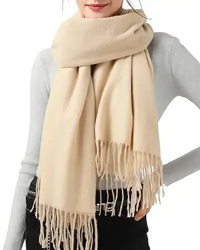 Ymomode Scarfs for Women PasModazoneina Shawls and Wraps for Evening Dress Bridesmaid Wedding Bridal Winter Warm Long Large Scarves - 1