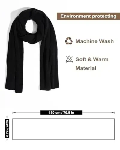 Ymomode Scarf for Women, PasModazoneina Shawl Wraps for Evening Dresses, Large Winter Scarves Women, Scarf for Winter - 1