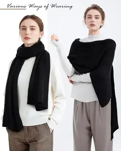 Ymomode Scarf for Women, PasModazoneina Shawl Wraps for Evening Dresses, Large Winter Scarves Women, Scarf for Winter - 3