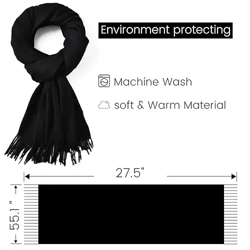 Ymomode Scarfs for Women PasModazoneina Shawls and Wraps for Evening Dress Bridesmaid Wedding Bridal Winter Warm Long Large Scarves - 2