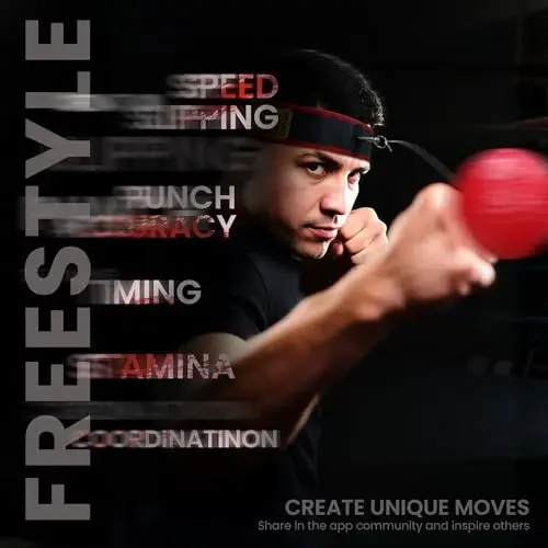YMX BOXING® Ultimate Reflex Ball Set with Counter App - 4 React Reflex Ball Plus 2 Adjustable Headband, Great for Reflex, Timing, Accuracy, Focus & Coordination Training for Boxing, MMA and Krav Mega - 3