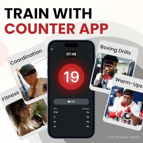 YMX BOXING® Ultimate Reflex Ball Set with Counter App - 4 React Reflex Ball Plus 2 Adjustable Headband, Great for Reflex, Timing, Accuracy, Focus & Coordination Training for Boxing, MMA and Krav Mega - 2