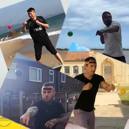 YMX BOXING® Ultimate Reflex Ball Set with Counter App - 4 React Reflex Ball Plus 2 Adjustable Headband, Great for Reflex, Timing, Accuracy, Focus & Coordination Training for Boxing, MMA and Krav Mega - 5