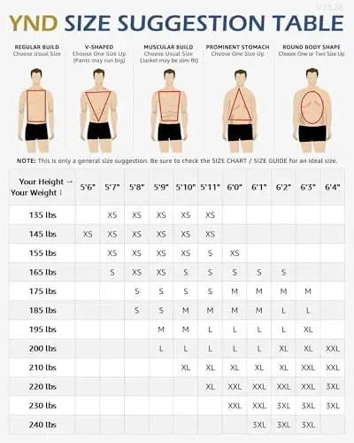 YND Men's 3 Piece Suit Set with Tie, 2 Button Slim Fit Solid Blazer Jacket Vest Pants, Business Wedding Party Suits for Men - 5