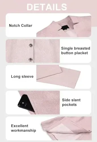 yoeasy Women's Stand Collar Single Breasted Pea Coat Casual Wool Blend Mid Long Trench Coat Winter Jackets - 4