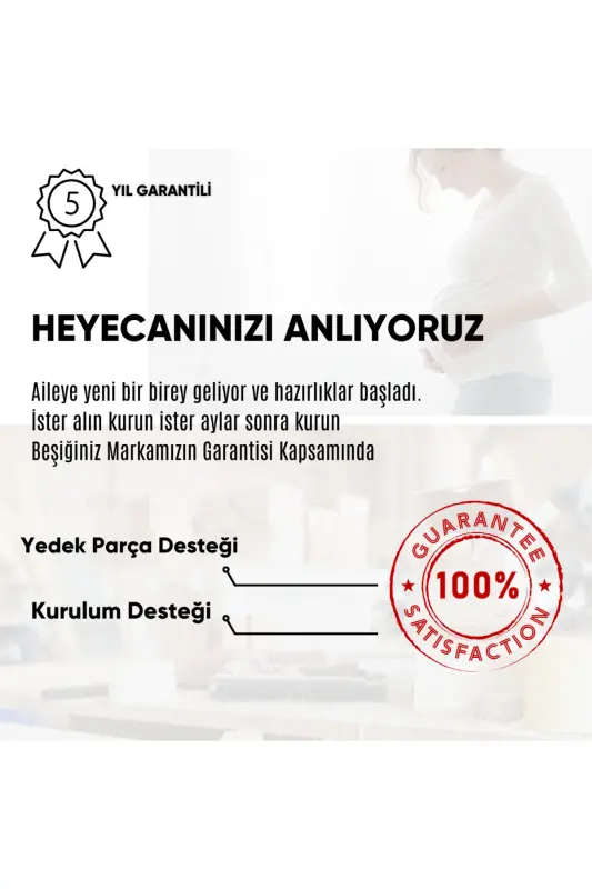 Yog'och Mdf Onam yonidagi beshik, 60x120 4 qavatli laklangan tebranadigan chaqaloq beshigi g'ildirakli beshik-kulrang - 7