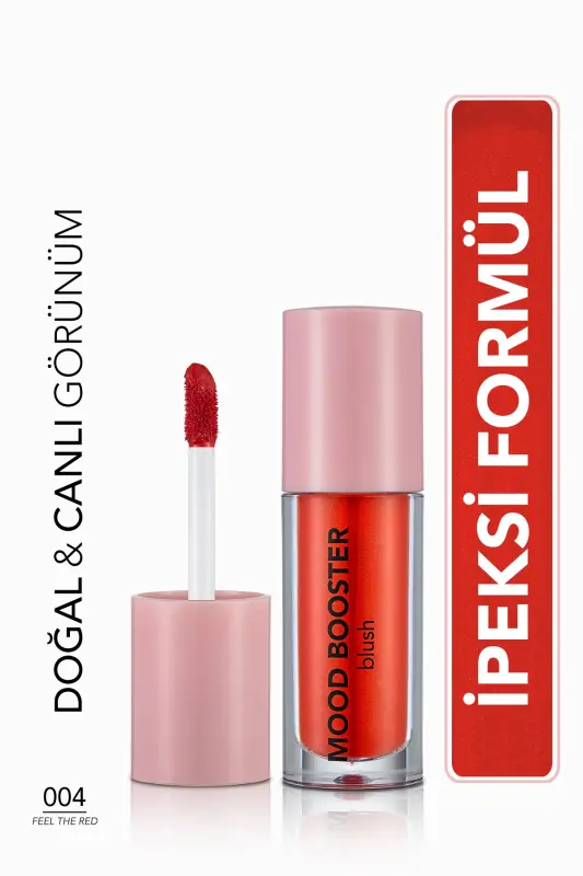Yoğun Pigmentli Likit Allık (KIRMIZI) - Mood Booster Lbl. - 004 Feel The Red - 8682536043731-004 FEEL THE RED - 1