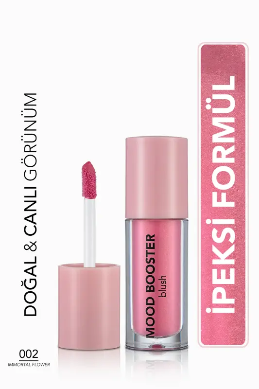 Yoğun Pigmentli Likit Allık (PEMBE) - Mood Booster Lbl. - 002 Immortal Flower - 8682536043717 - 002 IMMORTAL FLOWER - 1