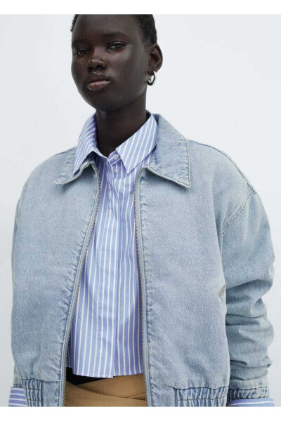 Yo'l-yo'lli crop ko'ylak - 7