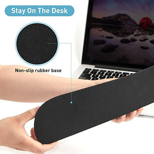 Yolanda Keyboard Wrist Rest Memory Foam, Easy Typing Pain Relief, Keyboard Mouse Pad Set for Computer, Laptop, Home & Office - 4