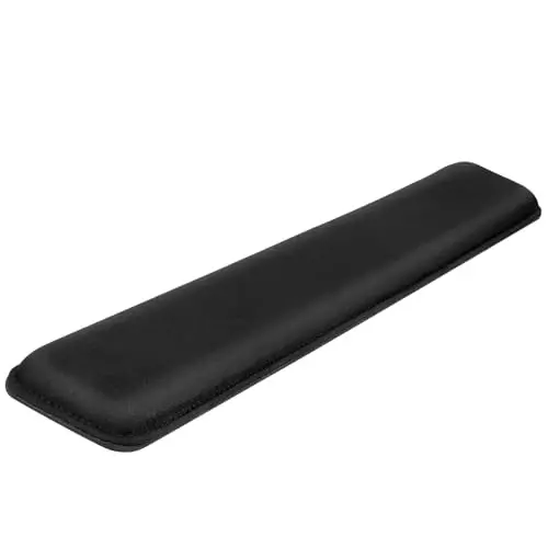 Yolanda Klavye Bilek Desteği/Pedi - Soğutma Jeli - Dikişli Kenarlar - Klavye Aksesuarı, Ergonomik, Siyah - YOLANDA