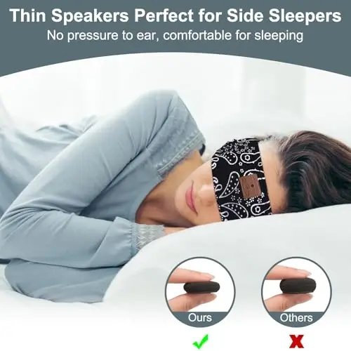 Yon Boshqalar, Yugurish, Sayohat va Meditatsiya uchun Yangilangan 2-To‘plam Simsiz Bluetooth Bosh Bandi - 2-PACK (1)