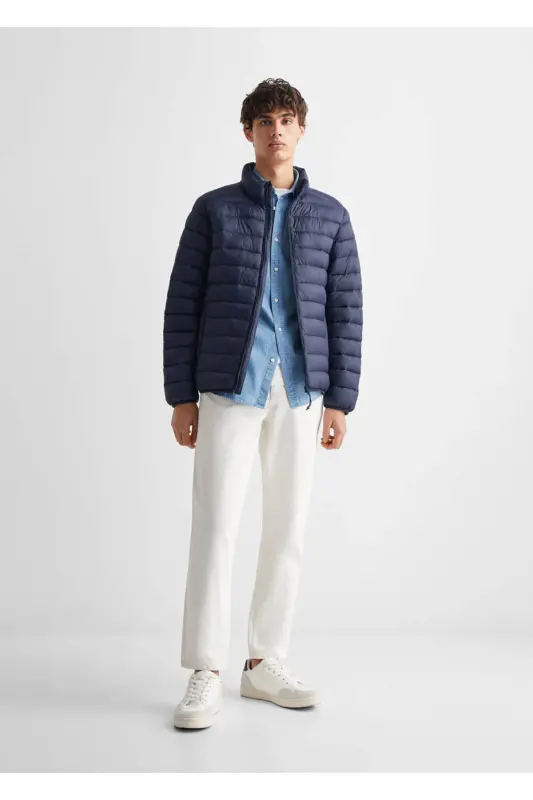 Yon tomoni fermuarlı kaptonli anorak - 2