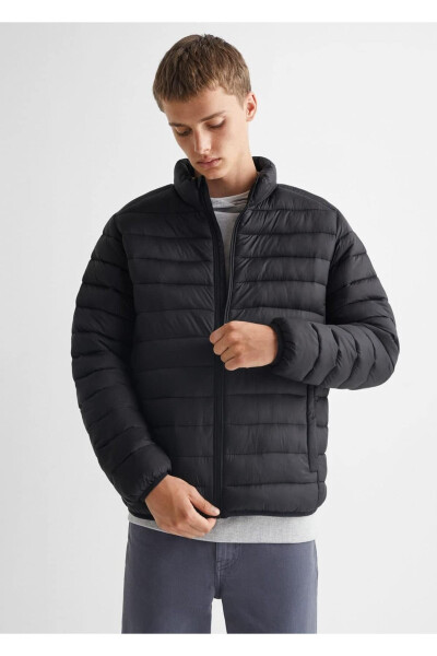 Yon tomonidan fermuarlı zich kaptonli anorak - MANGO TEEN