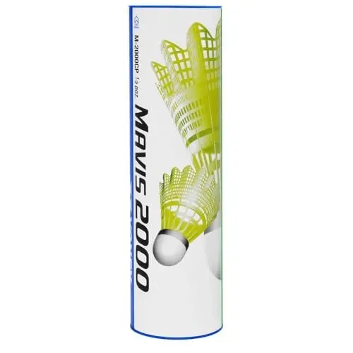 YONEX Mavis 2000 Naylon Turnir Volan - Sari (1/2 Dyuzina) - 1