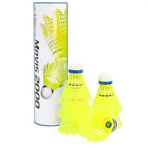 YONEX Mavis 2000 Nylon Tournament Shuttlecock - Yellow (1/2 Dozen) - 4