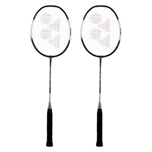 YONEX ZR 100 Light Aluminum Blend Badminton Racquet with Full Cover, Set of 2 - 1