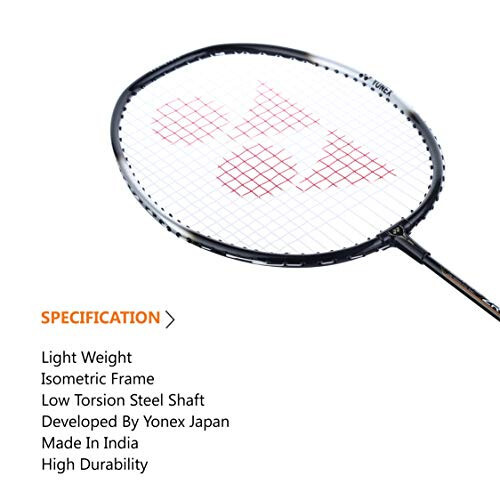 YONEX ZR 100 Light Aluminum Blend Badminton Racquet with Full Cover, Set of 2 - 4