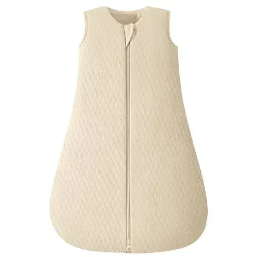 Yoofoss Baby Wearable Blanket TOG 2.5 Winter Sleep Sack 18-24 Months, 100% Organic Cotton Toddler Sleeping Sack with 2-Way Zipper Warm Quilted Sleep Sack 