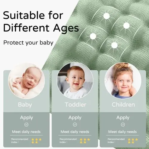 Yoofoss Hooded Baby Towels for Newborn 2 Pack 100% Muslin Organic Cotton Baby Bath Towel with Hood for Babies, Infant, Toddler and Kids, 32x32Inch, Soft and Absorbent Newborn Essential,Forest - 5