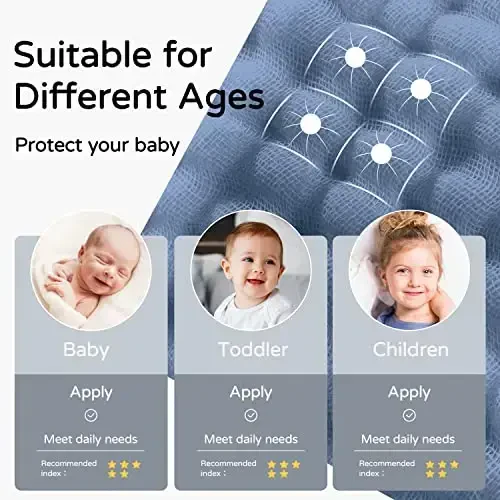 Yoofoss Hooded Baby Towels for Newborn 2 Pack 100% Muslin Organic Cotton Baby Bath Towel with Hood for Babies, Infant, Toddler and Kids, 32x32Inch, Soft and Absorbent Newborn Essential,Grey& Dark Blue - 4