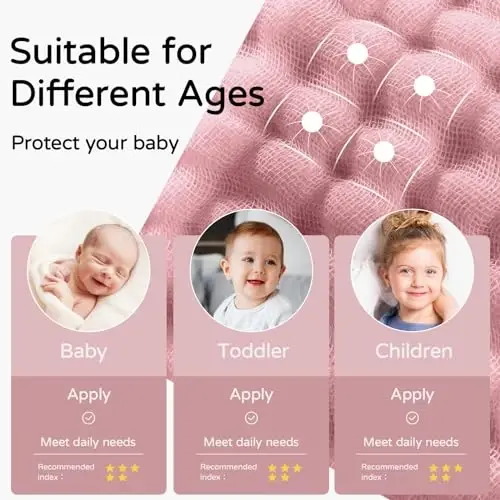 Yoofoss Hooded Baby Towels for Newborn 2 Pack 100% Muslin Organic Cotton Baby Bath Towel with Hood for Babies, Infant, Toddler and Kids, 32x32Inch, Soft and Absorbent Newborn Essential,Pink&Wh Leaf - 5