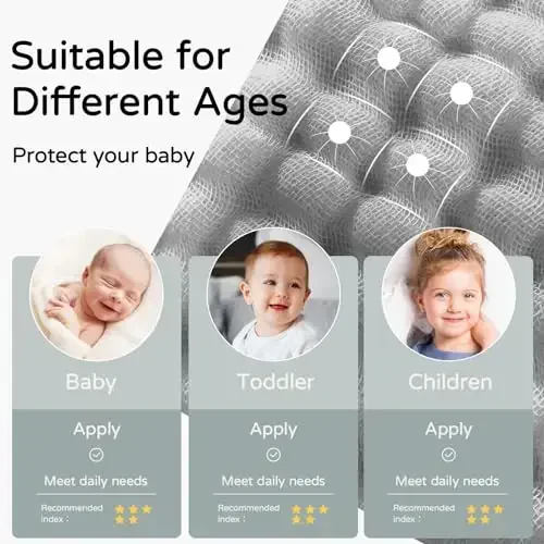 Yoofoss Hooded Baby Towels for Newborn 2 Pack 100% Muslin Organic Cotton Baby Bath Towel with Hood for Babies, Infant, Toddler and Kids, 32x32Inch, Soft and Absorbent Newborn Essential,Grey Flower - 5