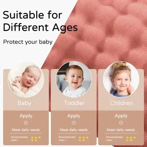 Yoofoss yangi tug'ilgan chaqaloqlar uchun kaputli sochiqlar 2 dona 100% muslin organik paxta chaqaloq sochiq, chaqaloqlar, go'daklar va bolalar uchun kaputli, 32x32Inch, yumshoq va changni yutuvchi yangi tug'ilgan chaqaloq uchun zarur, Alpaka&Fil - 5