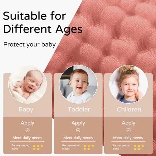 Yoofoss yangi tug'ilgan chaqaloqlar uchun kaputli sochiqlar 2 dona 100% muslin organik paxta chaqaloq sochiq, chaqaloqlar, go'daklar va bolalar uchun kaputli, 32x32Inch, yumshoq va changni yutuvchi yangi tug'ilgan chaqaloq uchun zarur, Alpaka&Fil - 5
